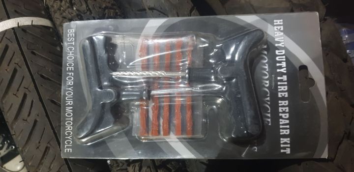 VALKASEAL Heavy Duty Tubeless Tyre Puncture Repair Kit for Motorbike & Scooter | Emergency Flat Tire Fix Tool Set NepalDuty Puncture Repair Kit| Tubeless Tyres Puncture Repair Kit| For Motorcycle Scooter Cars| Tool Kit|