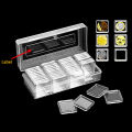 40 Pcs Commemorative Coin Square Hard Plastic Capsules Holder. 