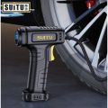 suitu 120W Handheld Air Compressor Wireless/Wired Inflatable Pump Portable Air Pump Tire Inflator Digital for Car Bicycle Balls. 