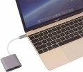 CableCreation USB 3.1 Type-C to USB3.0 + HDMI (1080P@69HZ) + Type-C PD Charging Adapter 5Gbps Reversible plug CD0133. 