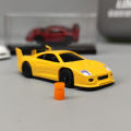 LDARC S100 Professional 1:64 Scale RC Drift Mosquito Car Rear-Wheel Drive Full-Scale Steering Static Model Grade Appearance Toy. 
