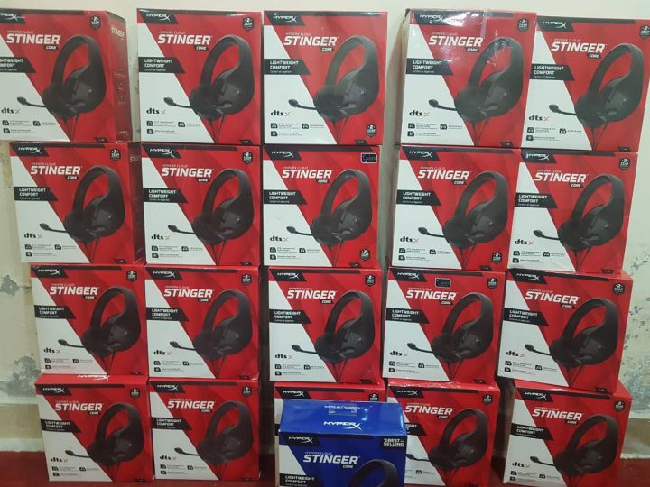 HyperX Cloud Stinger Core – Wired Lightweight Gaming Headset, DTS Headphone:X spatial audio, Noise Cancelling Microphone, For PC, Black