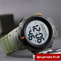SKMEI Sport Fitness Watches Mens Digital 100M Waterproof Wrist Watch Men 2 Time 10 Year Battery Alarm Clock reloj hombre 1560. 