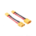 2Pcs XT60 Male Female to Deans Mini Tamiya XT30 EC3 MPX Tamiya Male Female Connector Adapter with 14awg 4cm wire for RC Battery. 