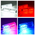1Pcs Motorcycle LED Strobe Brake Light Anti-collision Red And Blue Flashing Taillight Stop Light Police Warning Lamp Turn Signal. 