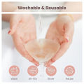 2 Pairs Nipple Covers Seamless and Sheer Adhesive Silicone Nipple Pasties for Women Reusable, Sticky Breast Petals For Strapless. 