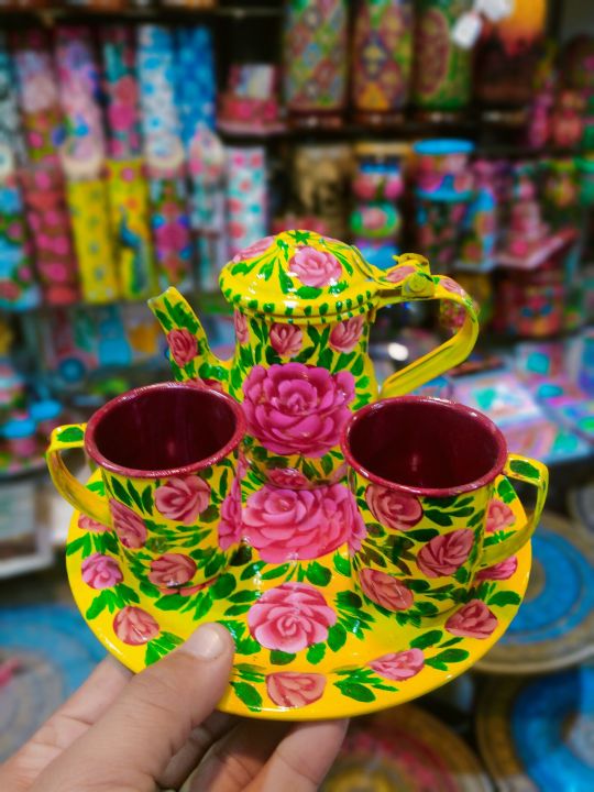 Chenuk Truck Art (kettle) set  4 pcs set and 6 pcs set/ Handicraft / HandPainted / Vip's Creation