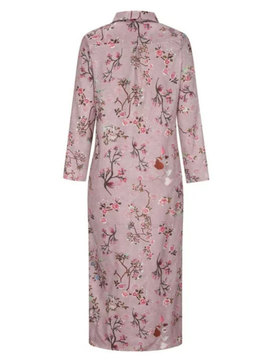 2024%20Summer%20New%20Fashion%20Long%20Women's%20Dress%20Single%20Breasted%20Long%20Sleeved%20Elegant%20Print%20Loose%20Vacation%20Banquet%20Dress%20-%20Image%205
