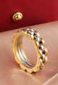 Gold Plated Stainless steel Crown Chain Ring For Men /Women-Rolex Style Girls Ring Silver Golden Rolex Jubilee Chain Ring For Men And Women. 