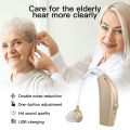 Noise Reduction Sound Amplifier BTE Hearing Aid Single Piece Rechargeable For Deafness. 