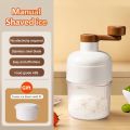Mini Ice Crusher Portable Shaved Ice Machine Hand Operated Shaved Ice Milkshake Maker Household Smoothie Machine Kitchen Tool.