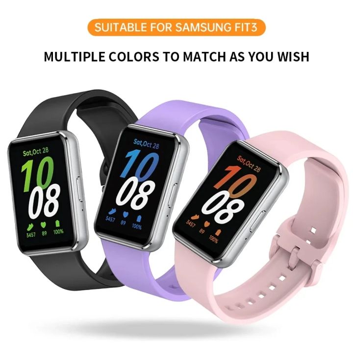 Silicone%20Strap%20For%20Samsung%20Galaxy%20Fit%203%20Watch%20Bracelet%20Replacement%20Sport%20Watchband%20For%20Samsung%20Galaxy%20Fit3%20Band%20Accessories%20-%20Image%204