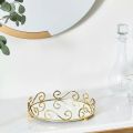 Serving Trays Oval acrylic sheet  Tray Perfume Jewelry Display Dresser Fruit Plate Serving Tray Makeup Storage Organizer Bathroom Kitchen Decoration. 