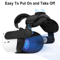 Compatible with Quest 2 Elite Strap for Enhanced Support and Comfort in VR,for Meta Quest 2 Comfort Head Strap Accessories White.