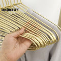 Delicate Metal Clothes Hangers Silver Gold Lightweight Sturdy Clothing Coat Hanger for Hanging Shirts T-Shirts Blouses.