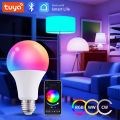 E27 Smart LED Bulb Tuya Bluetooth Light Bulb with Smart Life APP Control 220V 9W 15W 18W RGB LED Lamp Home Bedroom Ambient Light lightify. 