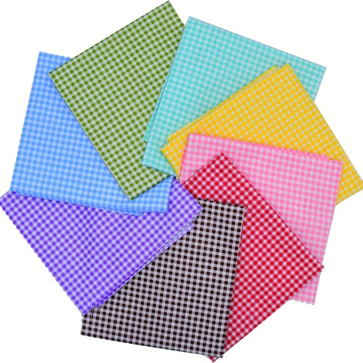 8pcs%20Fat%20Quarters%20plaid/polka%20dot%20patchwork%20fabric%20bundles,%20used%20for%20sewing%20processes%20and%20hand%20DIY%20projects%20as%20quilted%20fabrics%20-%20Image%202