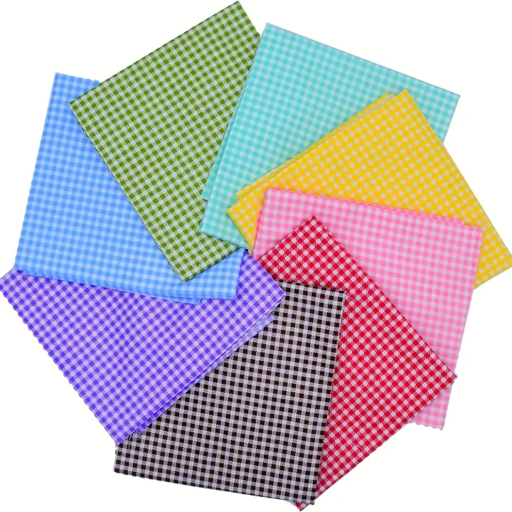 8pcs%20Fat%20Quarters%20plaid/polka%20dot%20patchwork%20fabric%20bundles,%20used%20for%20sewing%20processes%20and%20hand%20DIY%20projects%20as%20quilted%20fabrics%20-%20Image%202