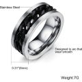 Stainless Steel Chain Spinner Ring for Men and Boys Chain Spinner Chala. 