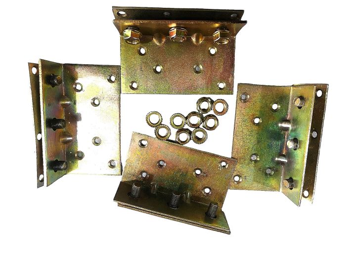 Set Of 4 Bed joint clamps 5 inch