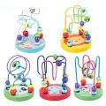 Colorful Wooden Roller Coaster Educational Circle Toy For Preschool Learning Bead Maze Toy Perfect Gift For Young Children. 