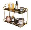 2 Tier Bathroom Organizer, Premium for Organization and Storage, Vanity tray Countertop Organizers. 
