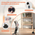 Cat Toys Cat Teaser Stick With Bell Extended Rod Suction Cup Self High And Durable Bite Teaser Tool Replaceable Feather Head. 