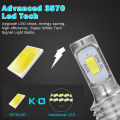 1Pcs Super Bright H4 LED H7 Motorcycle Headlight 360degree White Beam Moto Spotlights Motorbike Scooter Running Light 12V 6000k. 