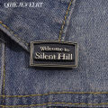 Welcome to Silent Hill Brooch Enamel Pins Horror Film Game Badge Metal Brooch Lapel Badge Punk Jewellery Backpack Accessory .