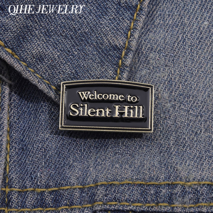 Welcome to Silent Hill Brooch Enamel Pins Horror Film Game Badge Metal Brooch Lapel Badge Punk Jewellery Backpack Accessory