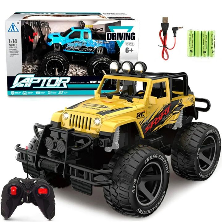 Remote Control Off Road Vehicle with light and Rechargeable Battery and USB cable