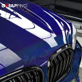 Laser Blue Carbon Fiber Car Stickers Glossy Holographic Color Change Film Self-Adhesive Vinyl Car Wrap Cover Air Release Foil. 