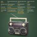 Retro Portable Multifunctional Radio USB Charging TF Card Player with AUX AM/FM/SW Bands for Family Gatherings And Outings. 