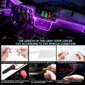 4/5/6 In 1 Car Ambient Decoration Lamp Kit RGB Neon Bluetooth App Control Cigarette USB Car LED Interior Atmosphere Light 12V. 