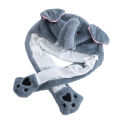 New Style Unisex Funny Ear Hat Animal Elephant Couple Cute Ear Moving Up Cap Men Women Rabbits Ears Plush Winter Lovely Hat .