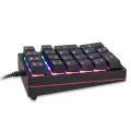 Motospeed K24 Macro Mechanical Numeric Keypad Wired 21 Keys RGB Backlight Numpad Gaming Keyboard Red Blue Switch For PC Notebook. 
