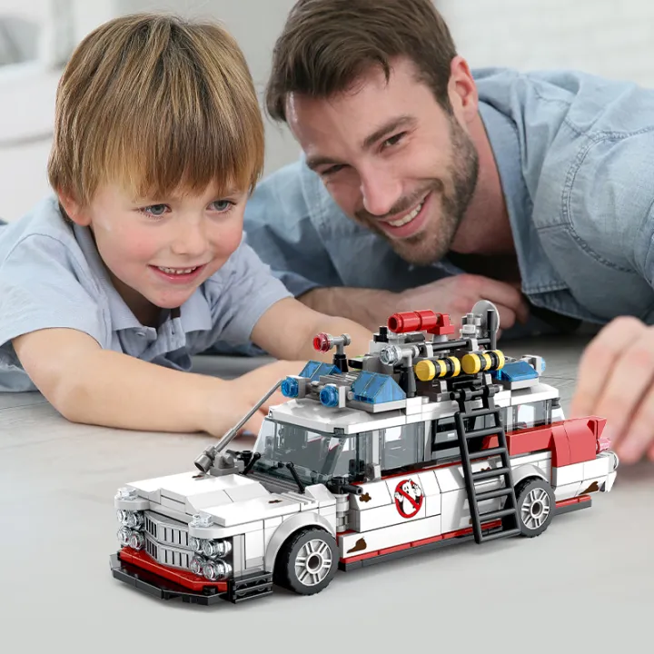 MOC%20Creative%20Ghostbusters%20ECTO-1%20Vehicle%20Technical%20Building%20Blocks%20Racing%20Car%20Model%20Car%20Assembly%20Bricks%20%20for%20Kids%20-%20Image%203