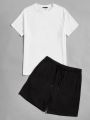 Men's Soft Feel Cotton T-shirt N Shorts Combo Set. 