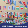 World Flags International Flags 100 Countries Hanging String Flags National Bunting Pennant Banner for Sports School Club. 
