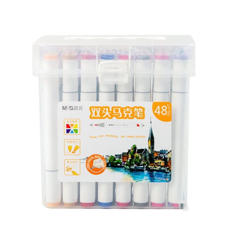 M&G Twin Tip Arts permanent markers pack of 48pcs