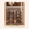 Belt Storage Box Household Compartment Organizer Tie Display Rack Transparent Desktop Storage Case for Mens Belt and Accessories. 