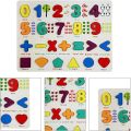 Best Quality Wooden Number  Puzzles with Pictures for Children, Educational Learning Puzzle Board Toy (Multi-colour) Wood puzzles for Toddlers, Learning Puzzles Toys for Preschool Year Old Birthday S Numbers Board. 