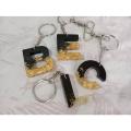 Customizable resin alphabet keychain / alphabet letter keychain. 