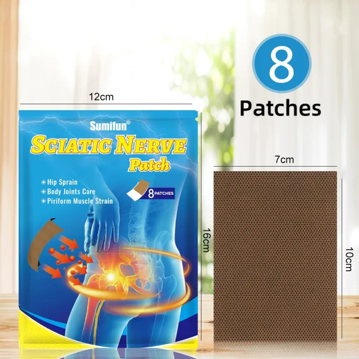 8/16pcs%20Sciatica%20Nerve%20Patches%20Lumbar%20Hip%20Natural%20Mugwort%20Patch%20for%20Waist%20Hip%20Thigh%20Comfort%20Daily%20Body%20Care%20Warm%20Sticker%20-%20Image%203