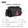 Kingdom Multifunctional Fishing Tackle Bag 44*21*22cm 1000D Nylon Waterproof Large Capacity Outdoor Sport Fishing Shoulder Bag.