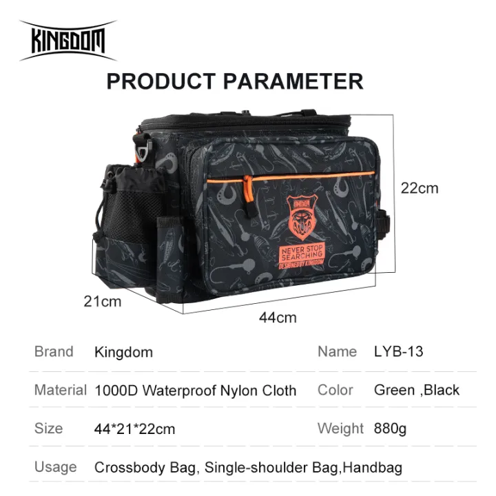 Kingdom%20Multifunctional%20Fishing%20Tackle%20Bag%2044*21*22cm%201000D%20Nylon%20Waterproof%20Large%20Capacity%20Outdoor%20Sport%20Fishing%20Shoulder%20Bag%20-%20Image%203