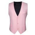 S-5xl 20 Colors Vest for Men Solid Pink Blue Black Red Purple White Khaki Slim Fit Waistcoat Sleeveless Jacket.