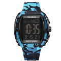 FOXBO 2025 mens watches waterproof sports electronic watches alarm clock LED digital silicone band dial watches for men reloj. 