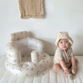 Dual-function Baby Inflatable Sofa: Portable Sitting Practice Stool and Bath Chair. 