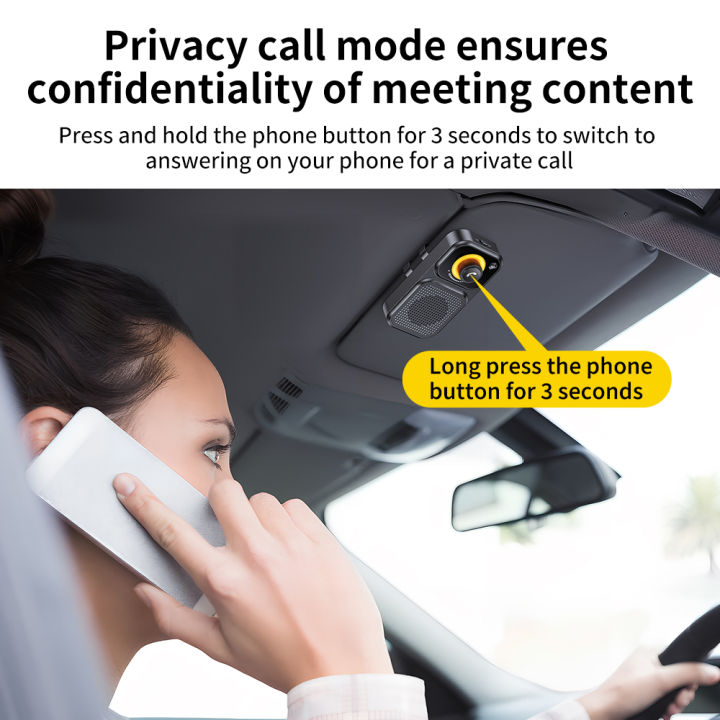 Car%20Bluetooth%205.4%20Speaker%20Car%20Phone%20HandsFree%20Wireless%20Bluetooth%20Speaker%20Kit%20with%20Visor%20Clip%20Support%20Siri%20%20Voice%20Assistant%20-%20Image%204